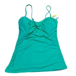 Croft & Barrow Women's Aqua Tankini Travel Vacation Beach Top Sz 10